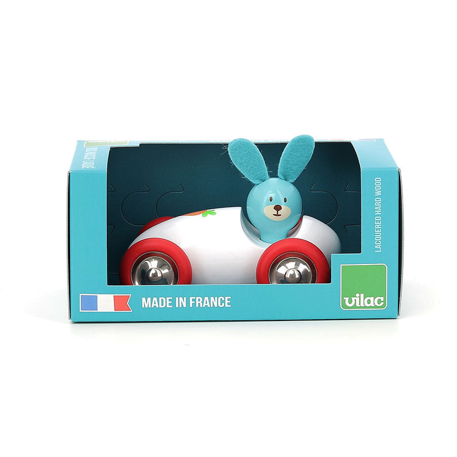 Voiture en bois Boizoos, Raoul le lapin - Vilac