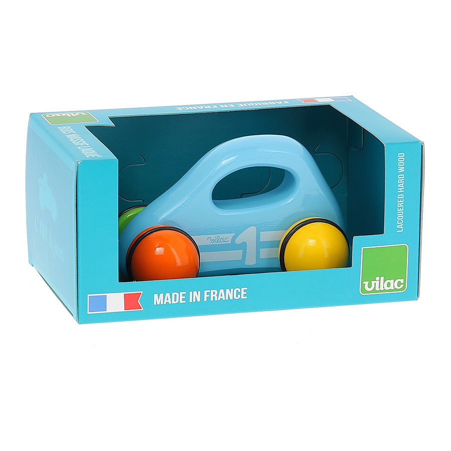 voiture 1er âge bleue