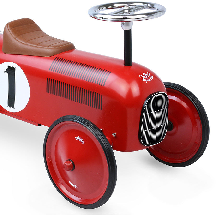 porteur voiture vintage rouge