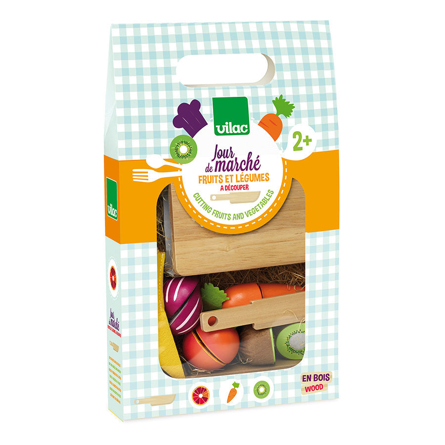 Fruits et légumes à découper Jour de marché - Vilac