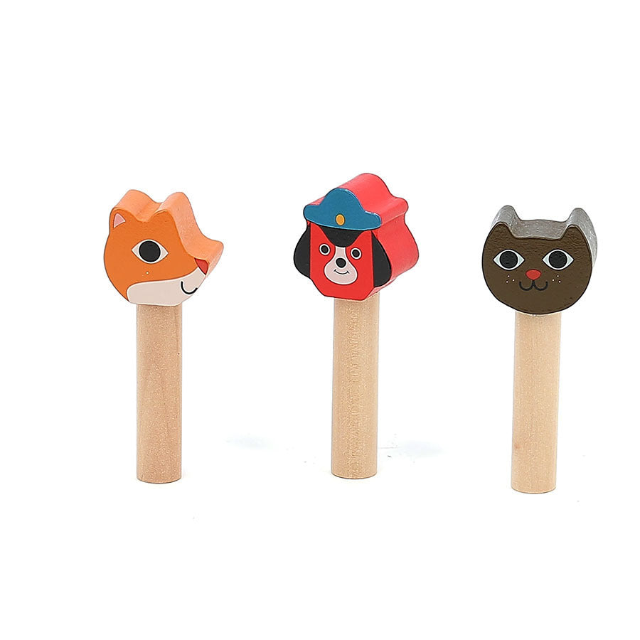 Pop-up en bois, Autobus anglais - Vilac