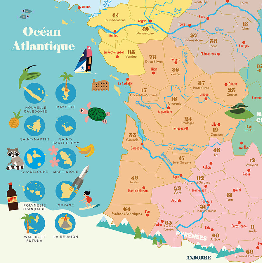 Carte de France magnétique - VILAC