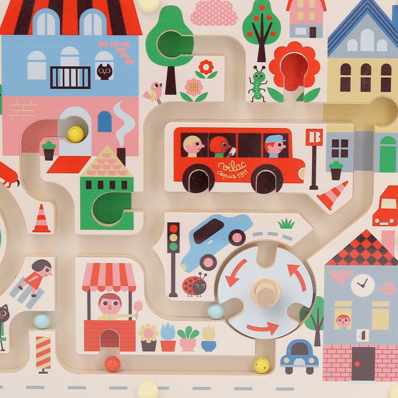 Labyrinthe magnétique Ma petite ville - Vilac