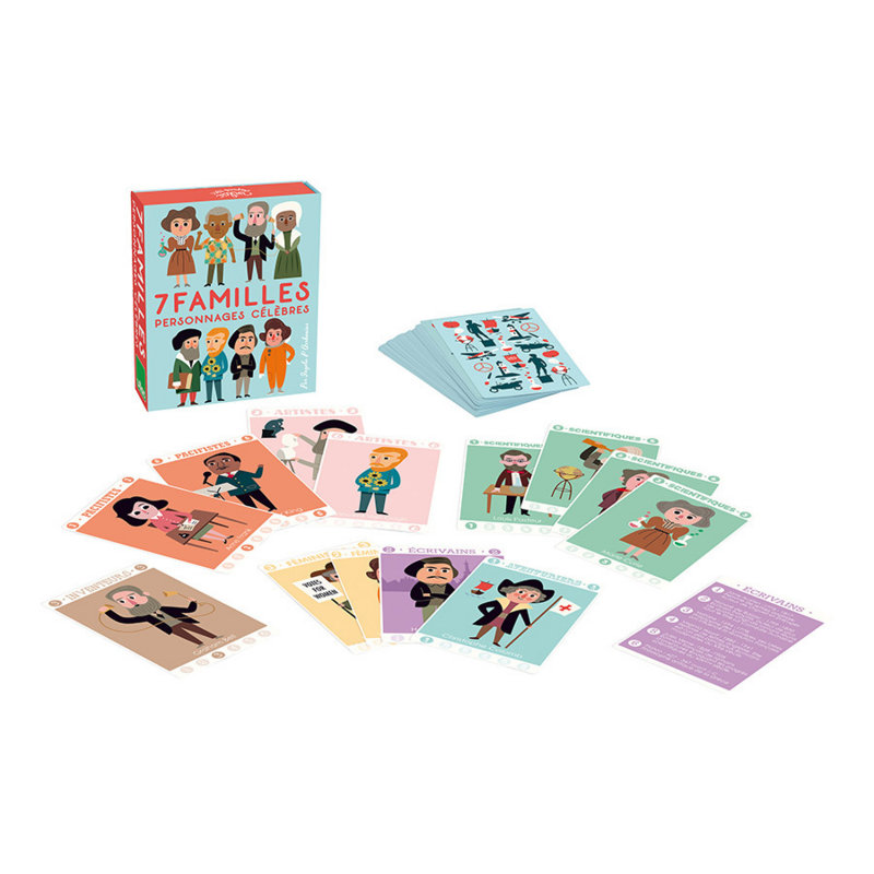 Jeu de 7 familles personnages célèbres - Vilac