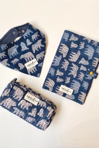 Protège Carnet Bimale "Ours" Orage