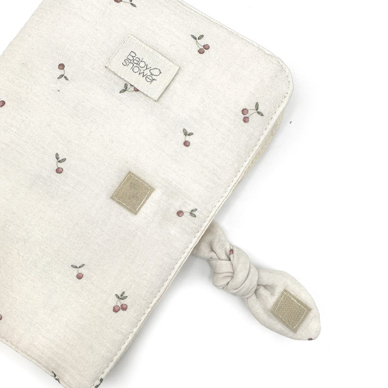 PROTEGE CARNET SANTE KNOT CHERRY - BABYSHOWER