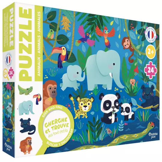 Puzzle cherche et trouve - Les animaux