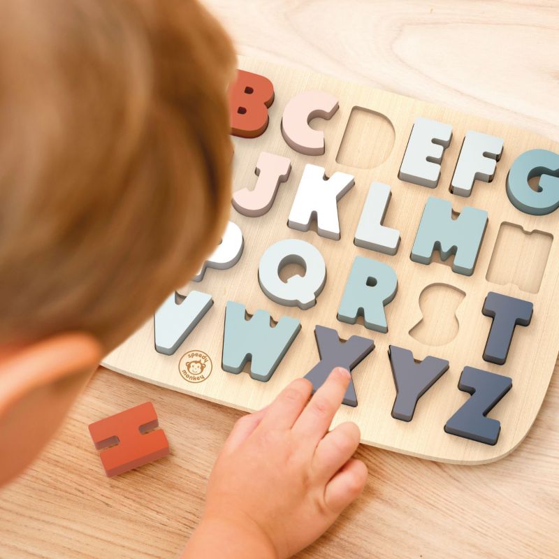 SPEEDY MONKEY - Puzzle des formes Alphabet
