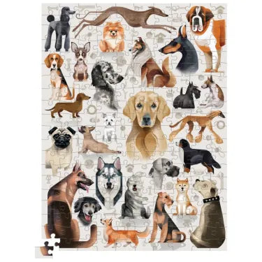 Puzzle 'Races de chiens populaires' 200 pcs - CROCODILE CREEK
