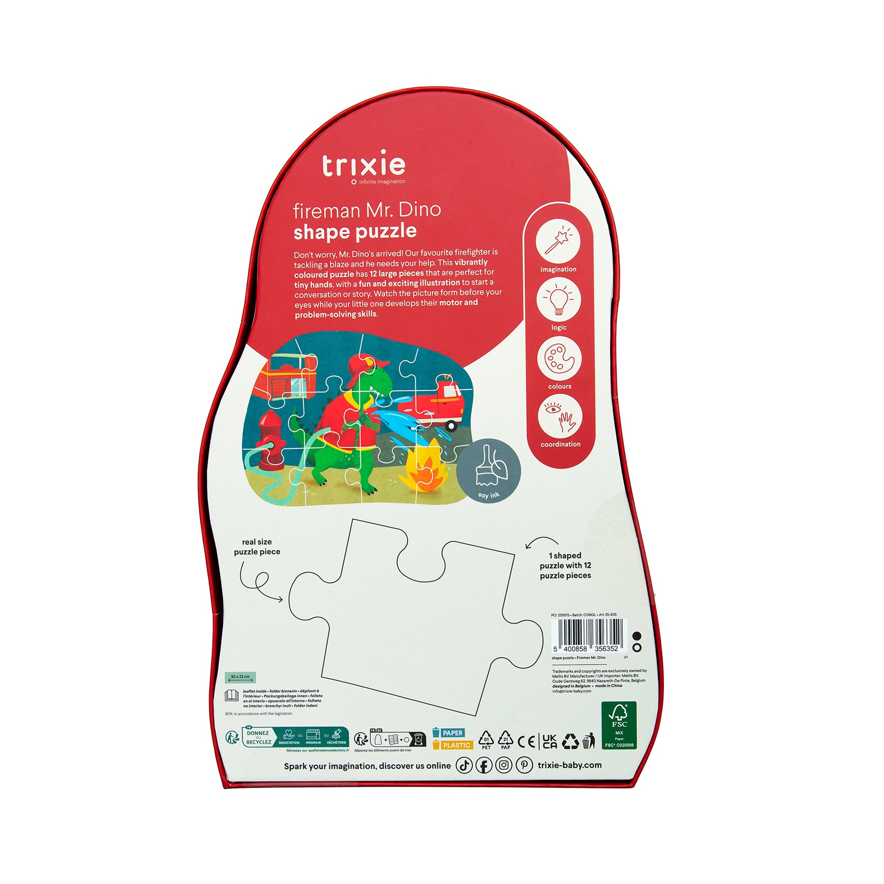 Puzzle à forme Mr Dino