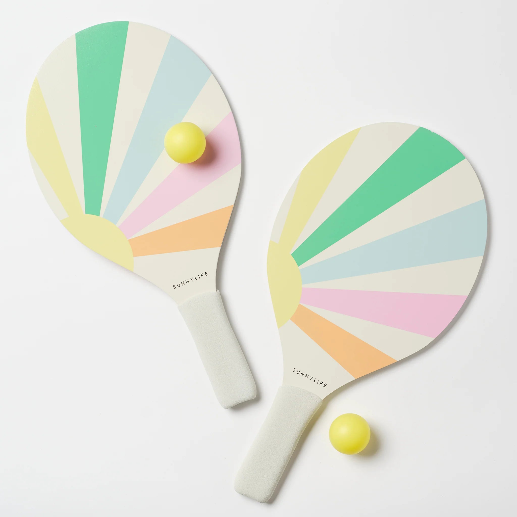 Raquettes de plage pastel