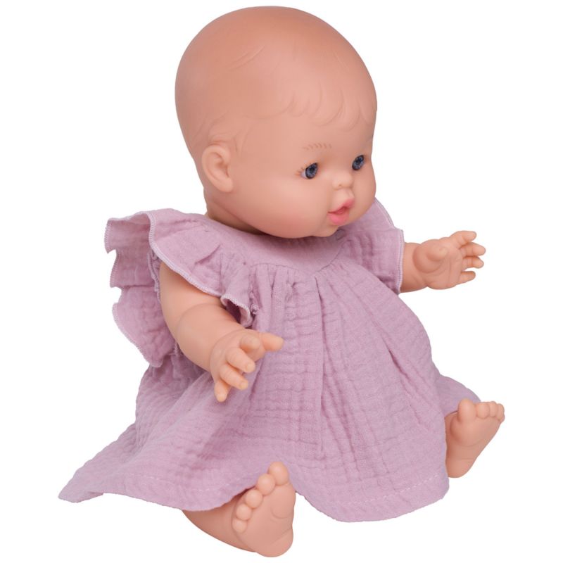 Robe évasée gaze pétale pour poupée