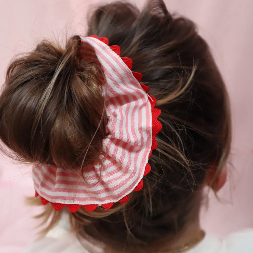 Chouchou Rayure rose – Maison PoumPoum