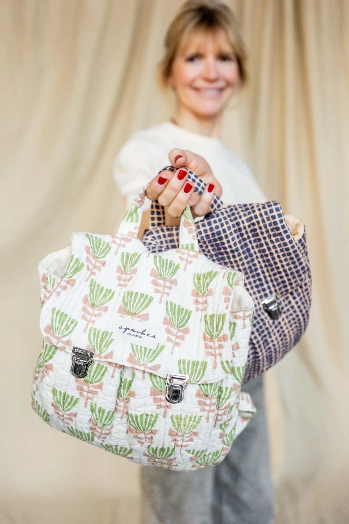 Sac à Dos Suji "Tresse" Celery