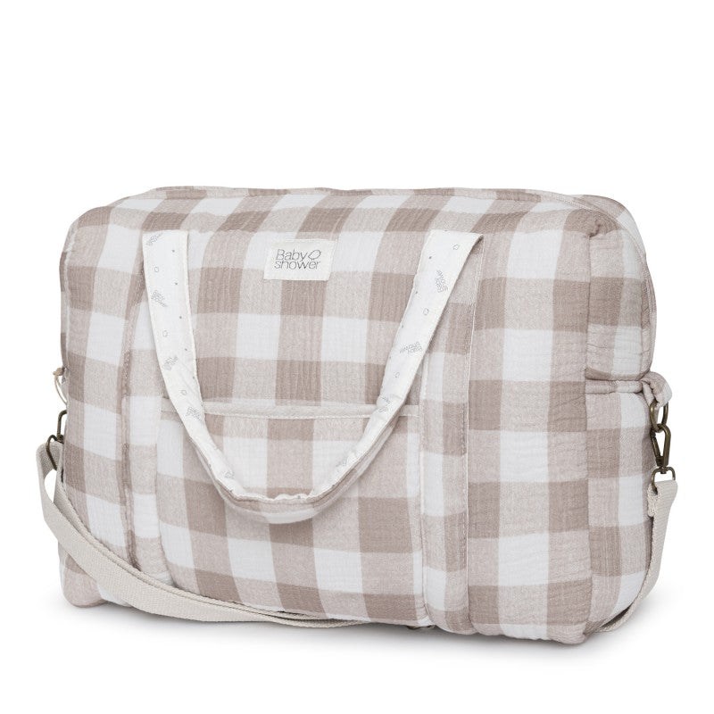 SAC MATERNITE CAMILA VICHY CARAMEL