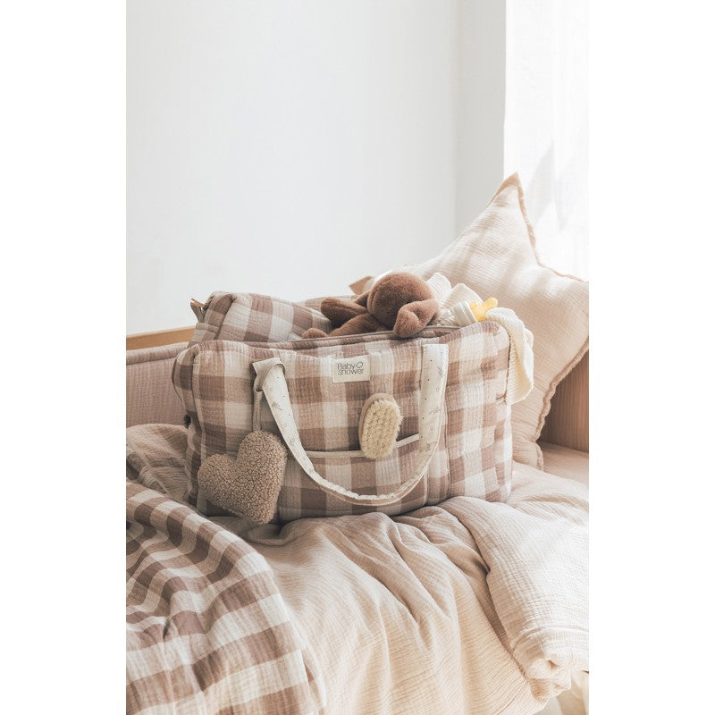 SAC MATERNITE CAMILA VICHY CARAMEL