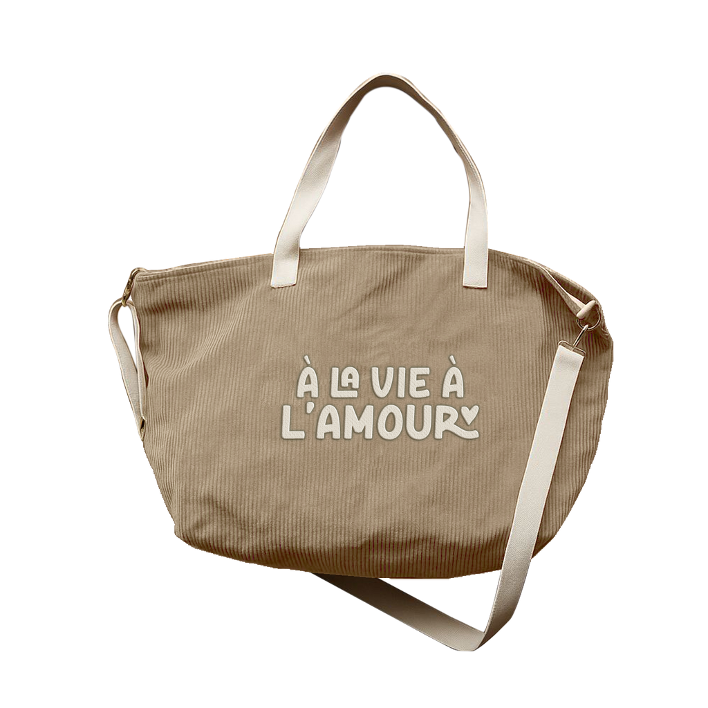 Sac XL velours - A la vie à l'amour