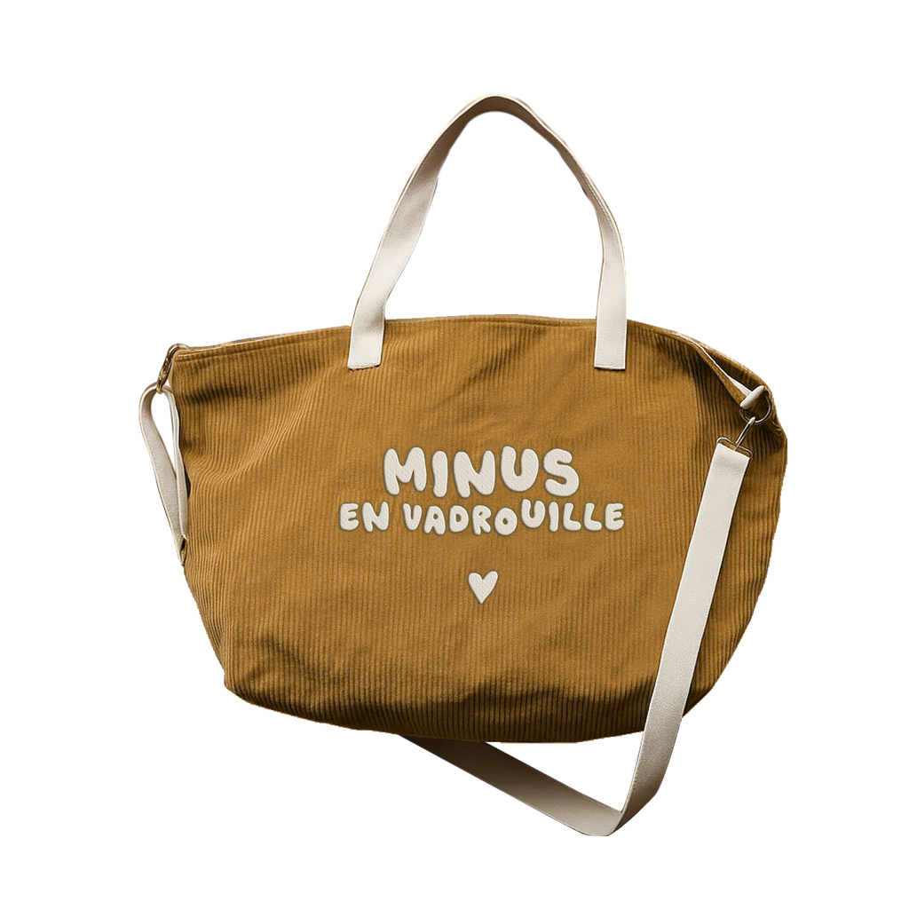 Sac XL velours - Minus en vadrouille