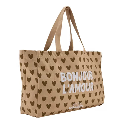 Cabas XXL - Coeur, Bonjour l'amour