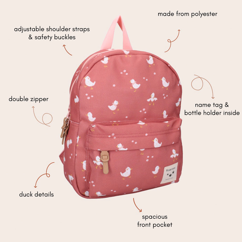 Kidzroom – Sac à dos – Canards grenade
