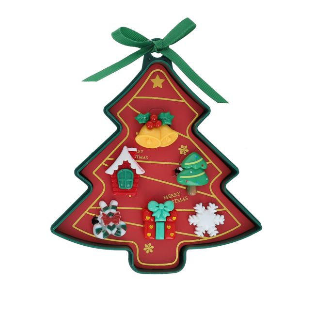 Boîte sapin de Noël 6 bagues