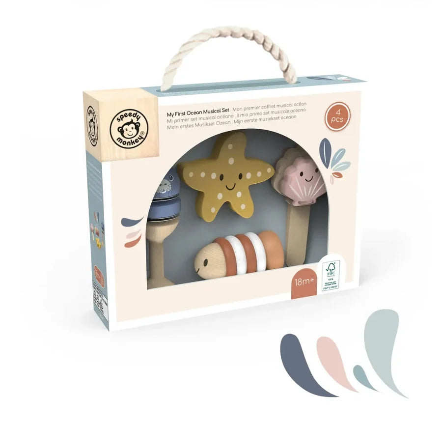 Speedy Monkey Set de musique océan (4 pièces)