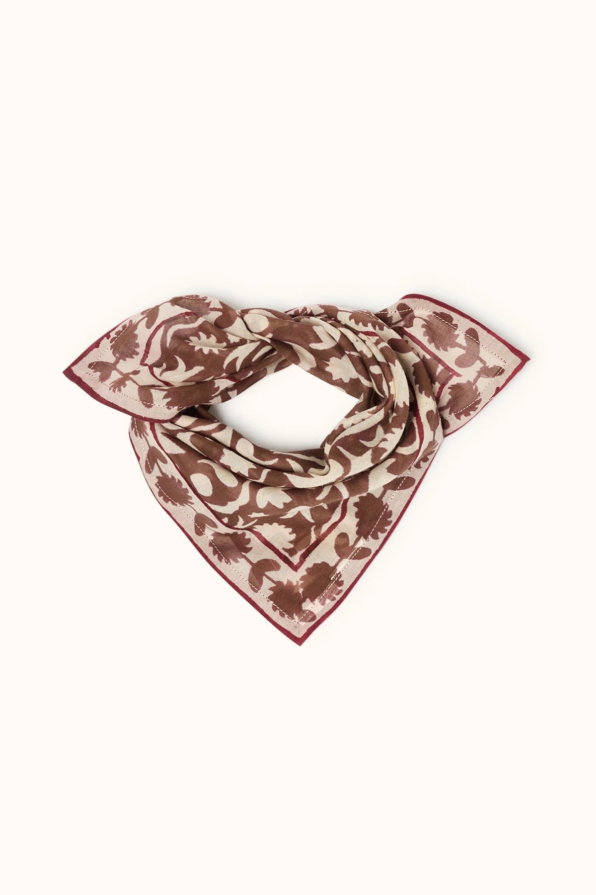 Small Foulard Dupitta WESUN CHOCOLAT