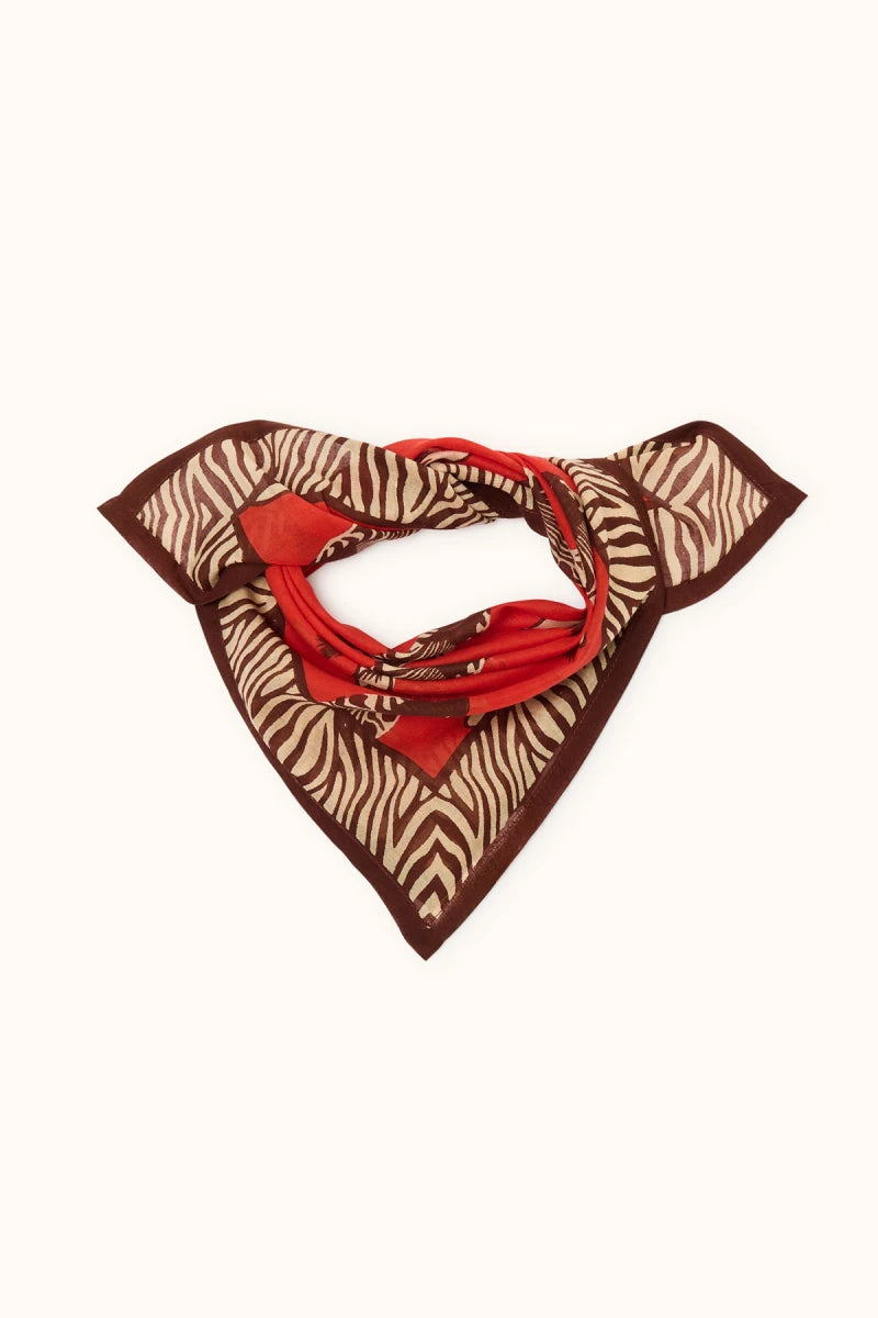 Small Foulard Dupitta ZEBRE FIESTA