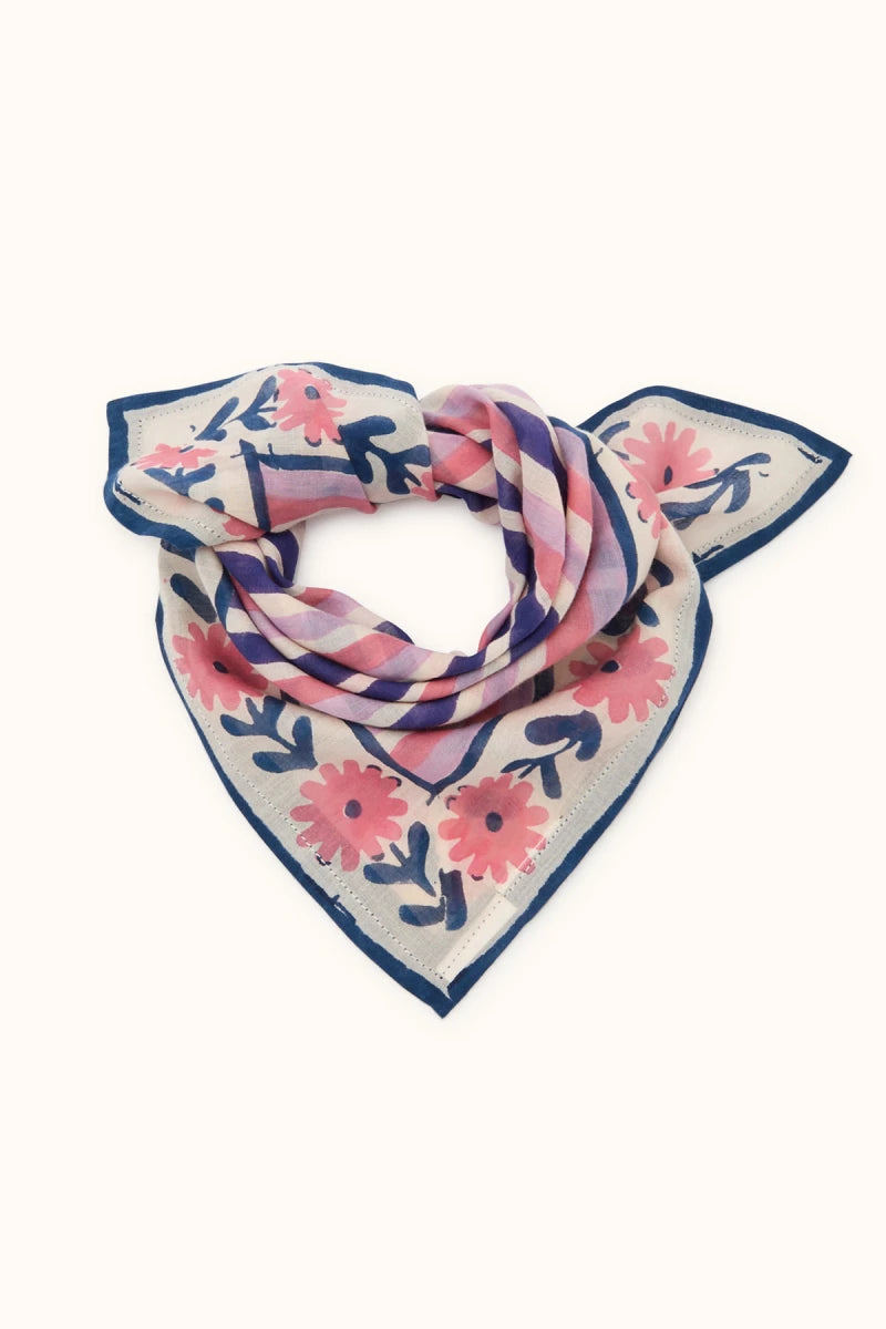 Small Foulard Dupitta FUTA TRUE BLUE