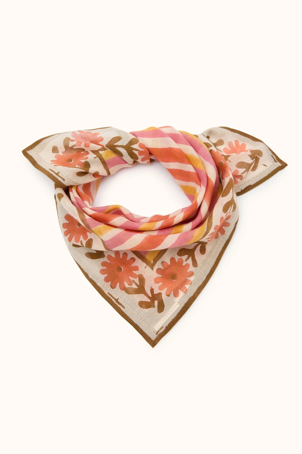 Small Foulard Dupitta FUTA ORANGE