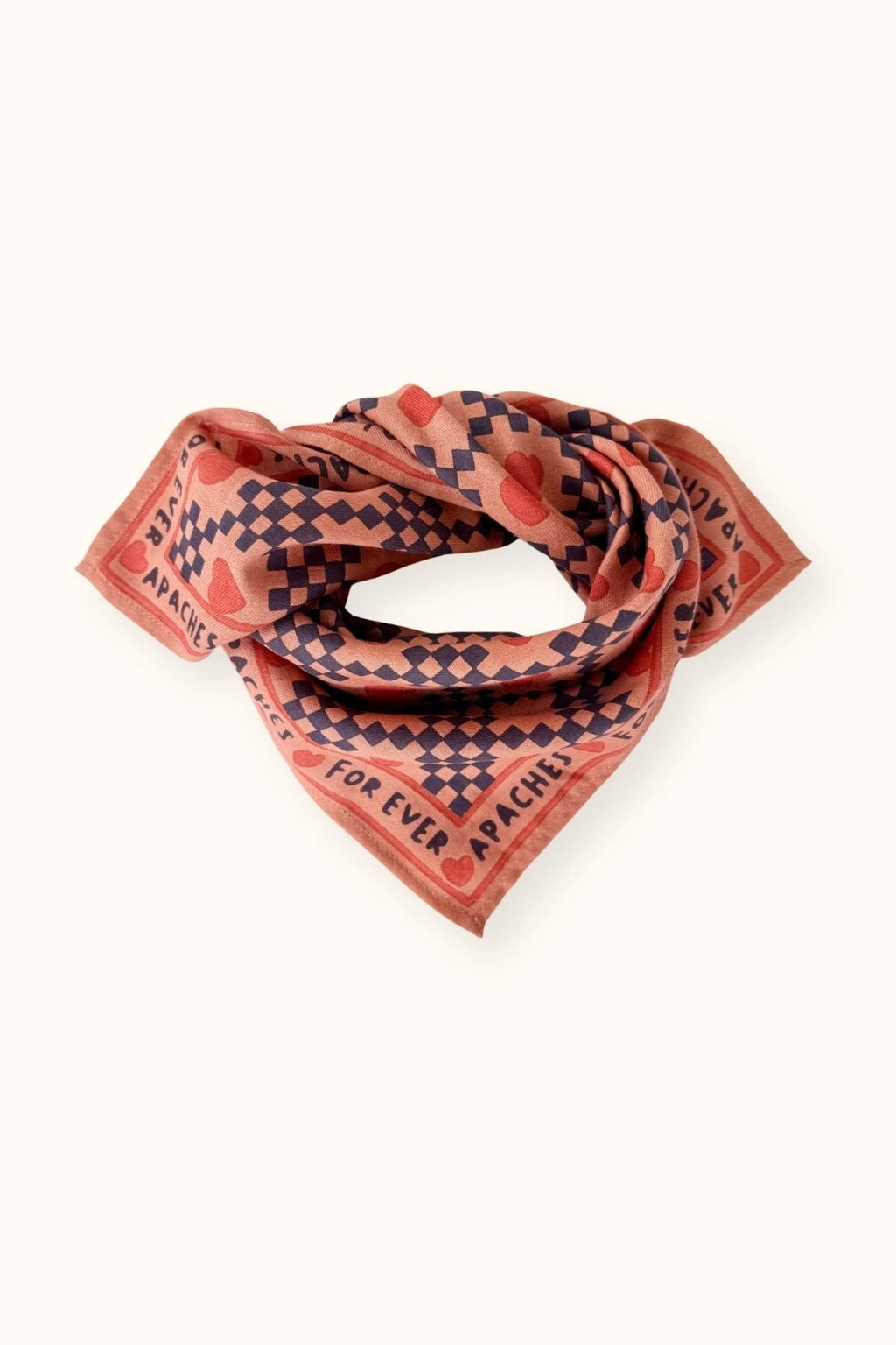 Small Foulard Manika "Amor " Rust