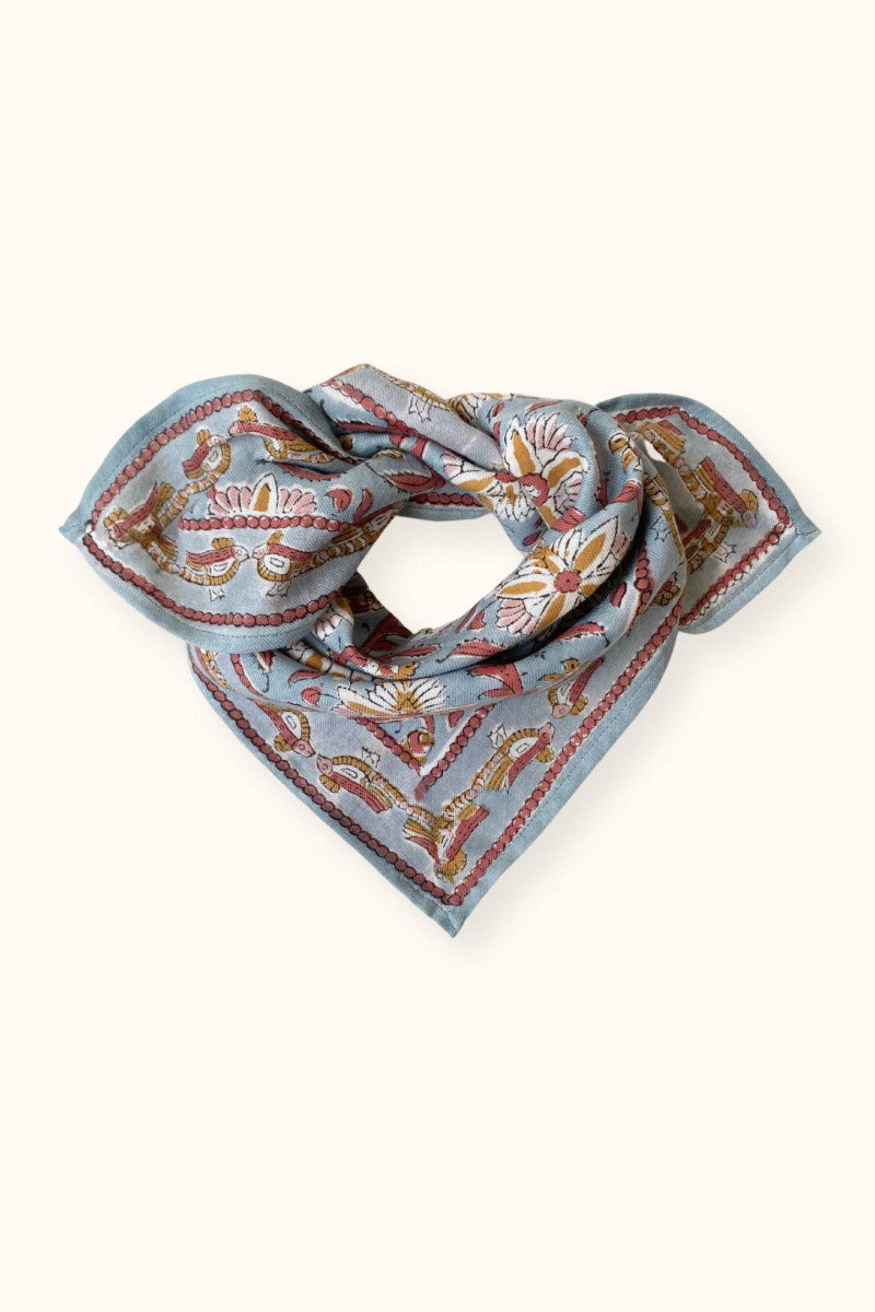 Small Foulard Manika "Bird" Nuage