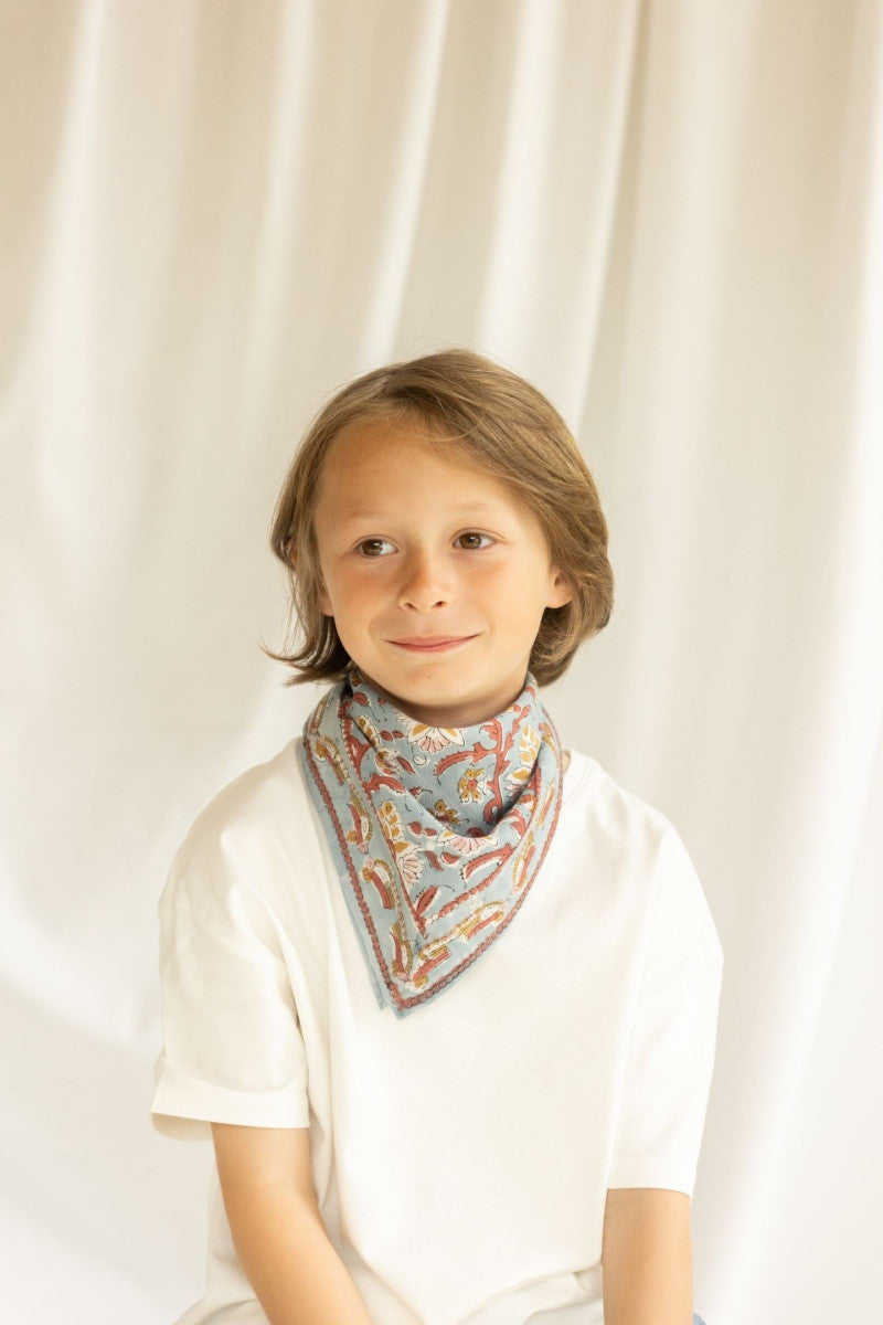 Small Foulard Manika "Bird" Nuage