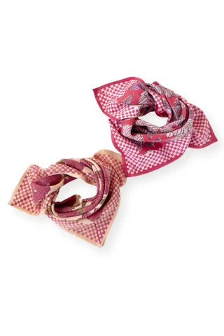 Small Foulard Manika "Bloom" - Macadamia