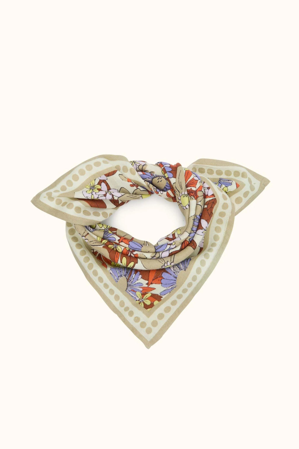 Small Foulard Manika Bouquet MACADAMIA