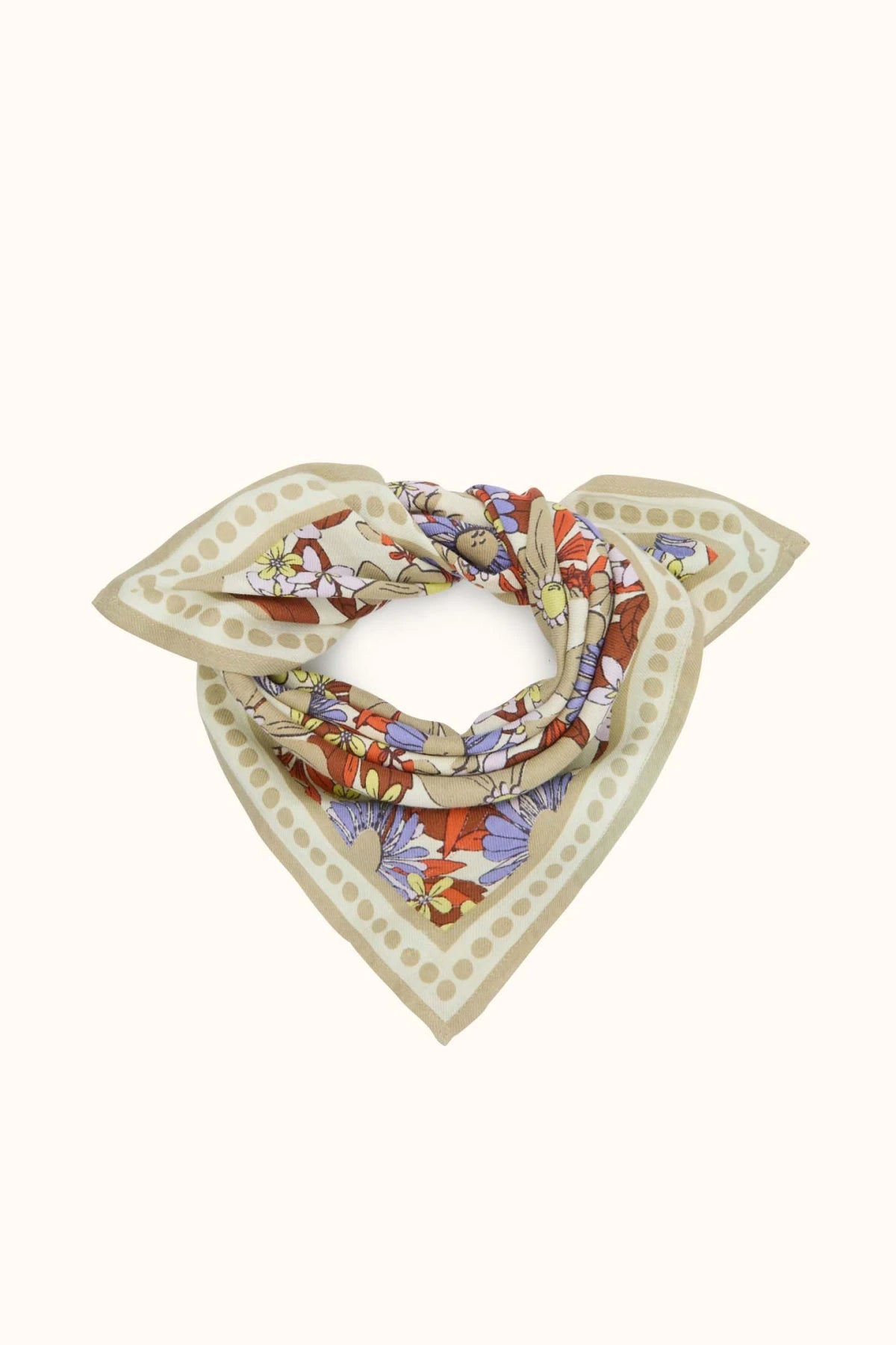 Small Foulard Manika Bouquet MACADAMIA
