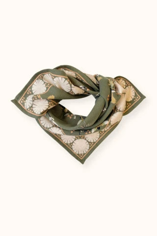 Small Foulard Manika "Cerisier" Eucalyptus