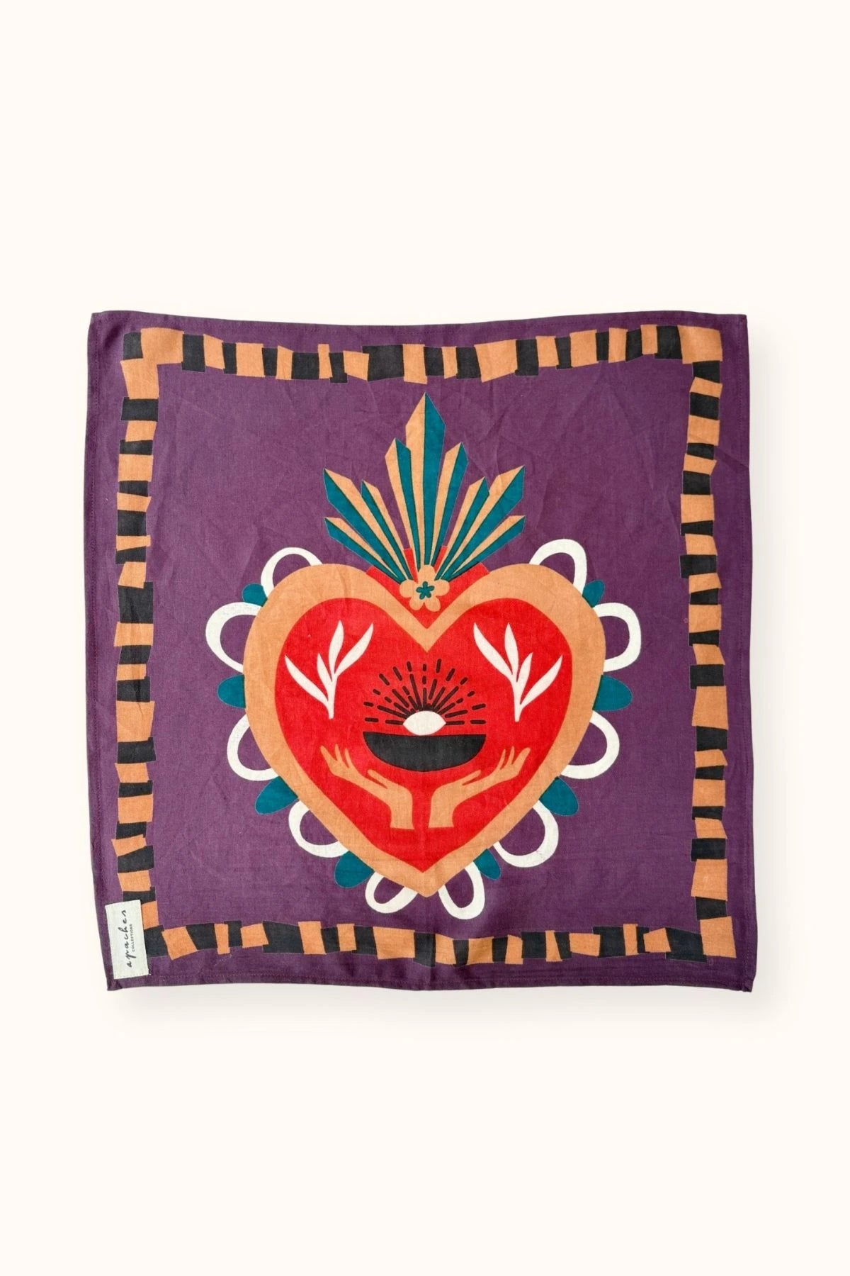 Small Foulard Manika "Corazon" Mauve