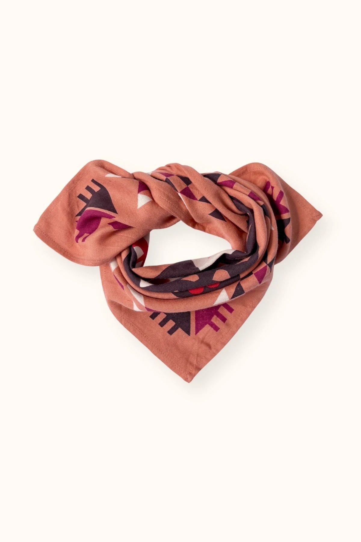 Small foulard "Rajah" Rust