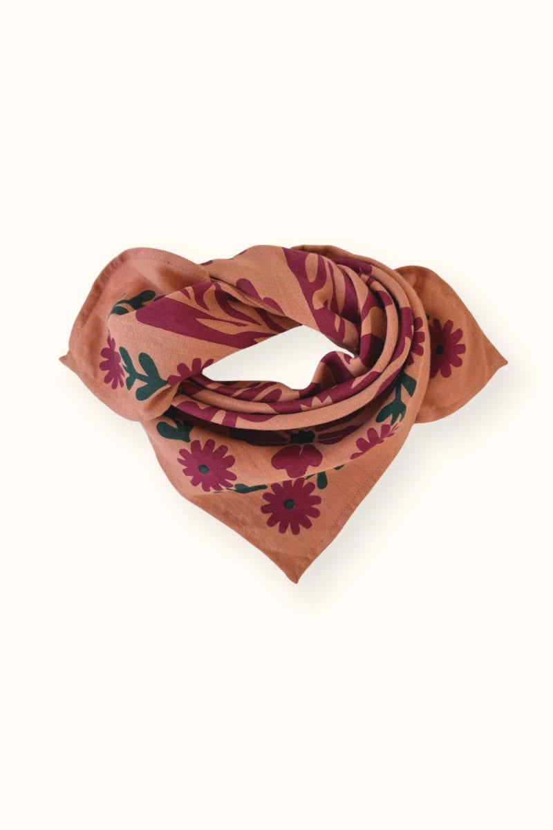 Small Foulard Manika "Rita" Rust