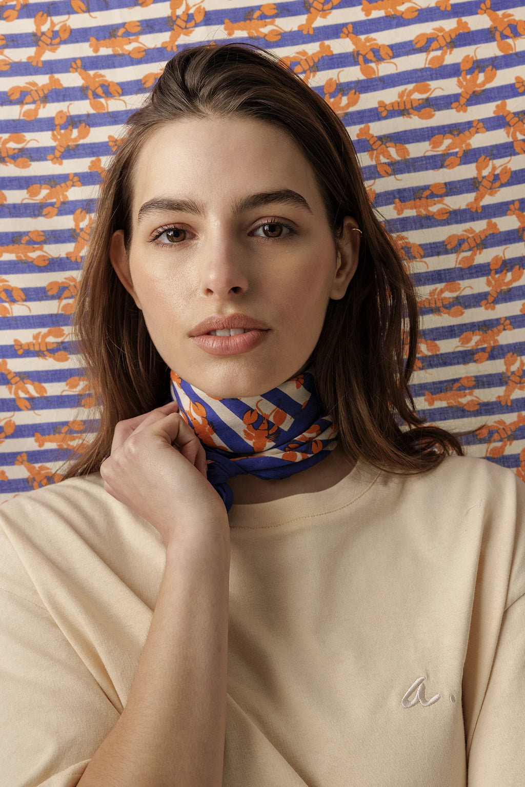 Small Foulard Manika Sebastien ORANGE