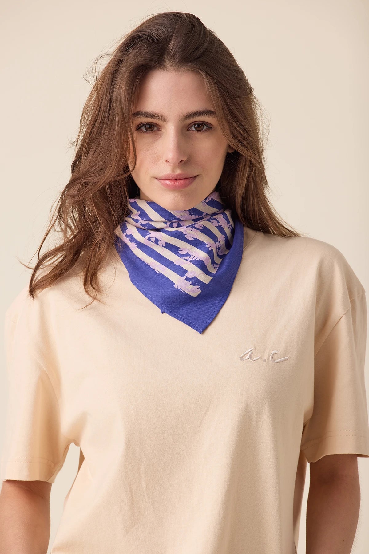Small Foulard Manika Sebastien MAUVE