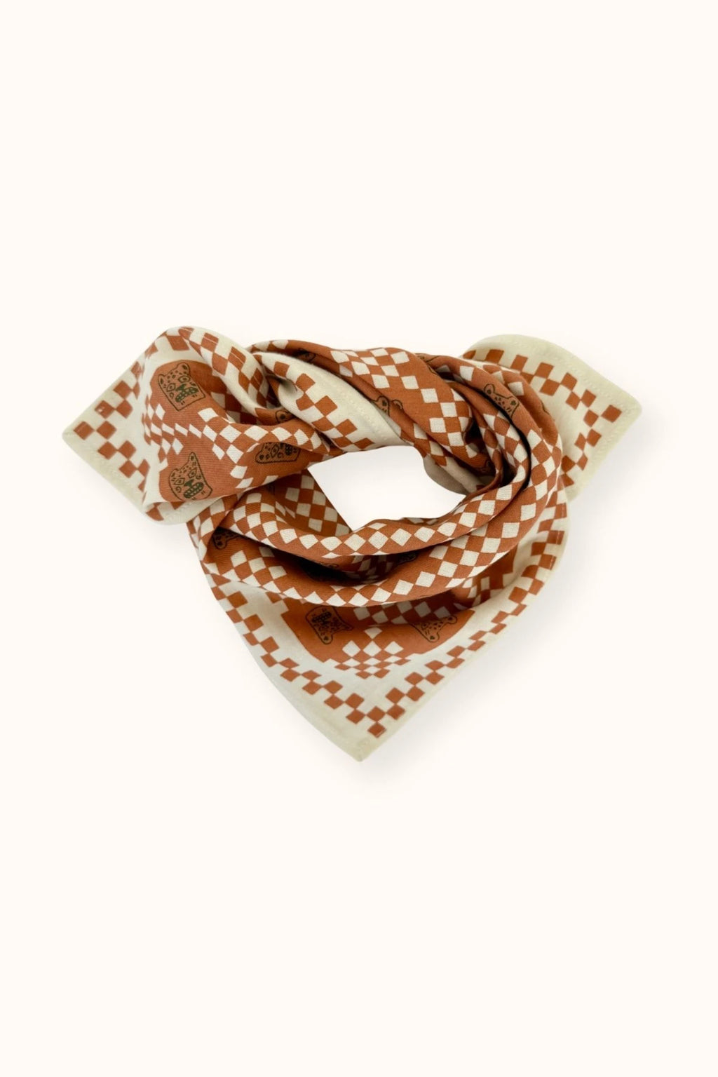 Small Foulard Manika "Tigro" Rust