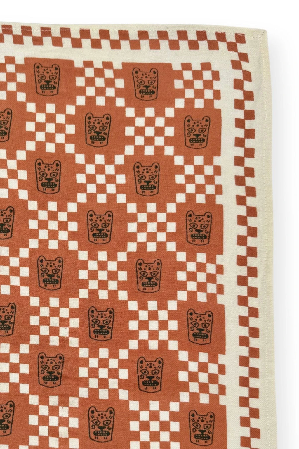 Small Foulard Manika "Tigro" Rust