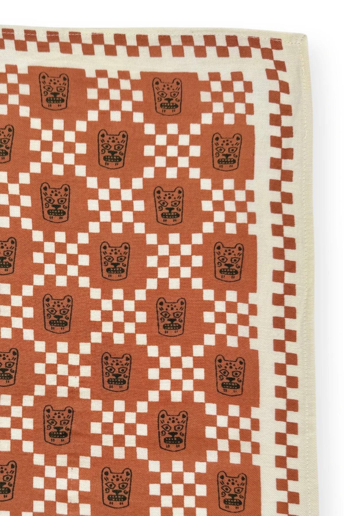 Small Foulard Manika "Tigro" Rust