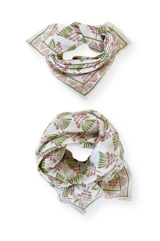 Small Foulard Manika "Tresse" - Celery
