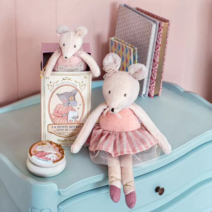 Petite peluche Souris rose