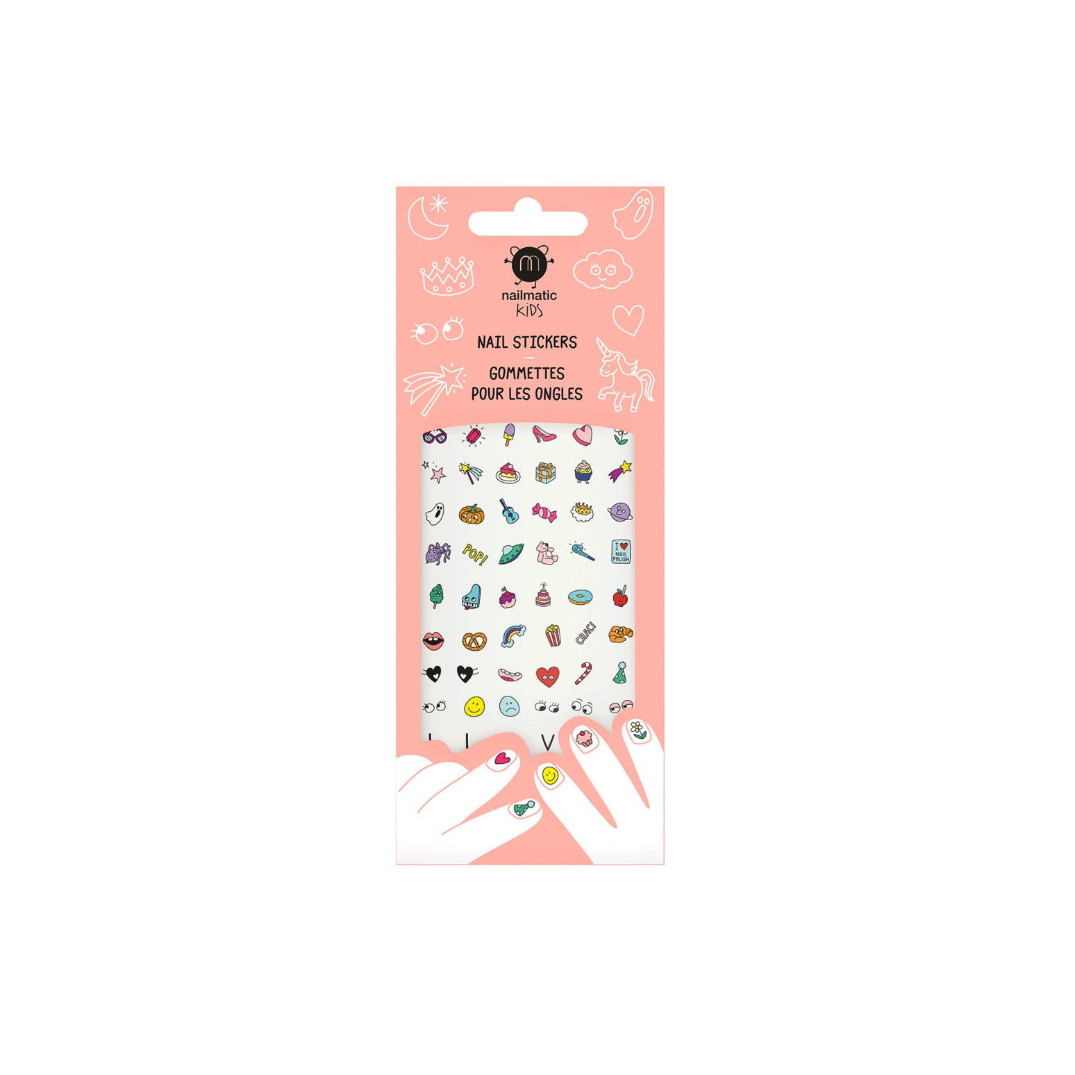 72 autocollants pour ongles - Happy Nails