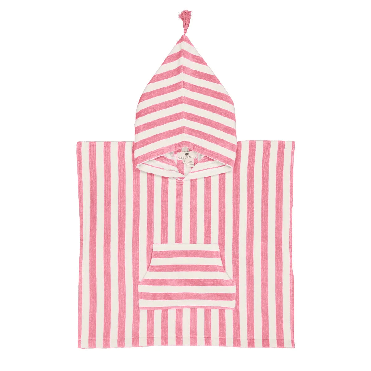 Poncho de bain Suzon - Rayures Strawberry 4-6 ans
