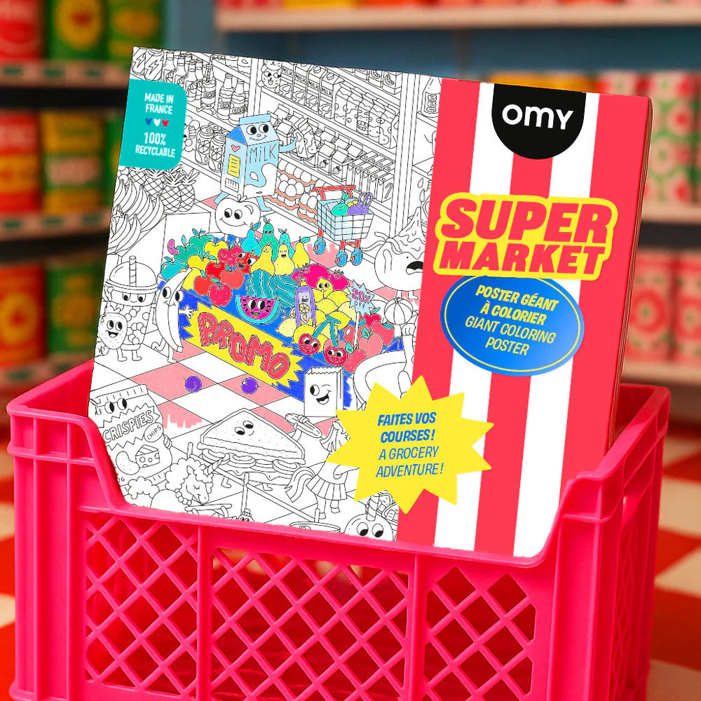 Super Market - Poster géant à colorier